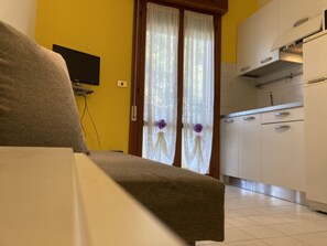 Apartamento, 1 quarto, sacada, vista para a cidade | Comodidades do quarto
