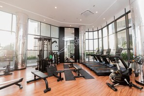 Fitness facility - Delightful Trizen 1-bedroom apartment with AC in Colombo 02 (Colombo 02)