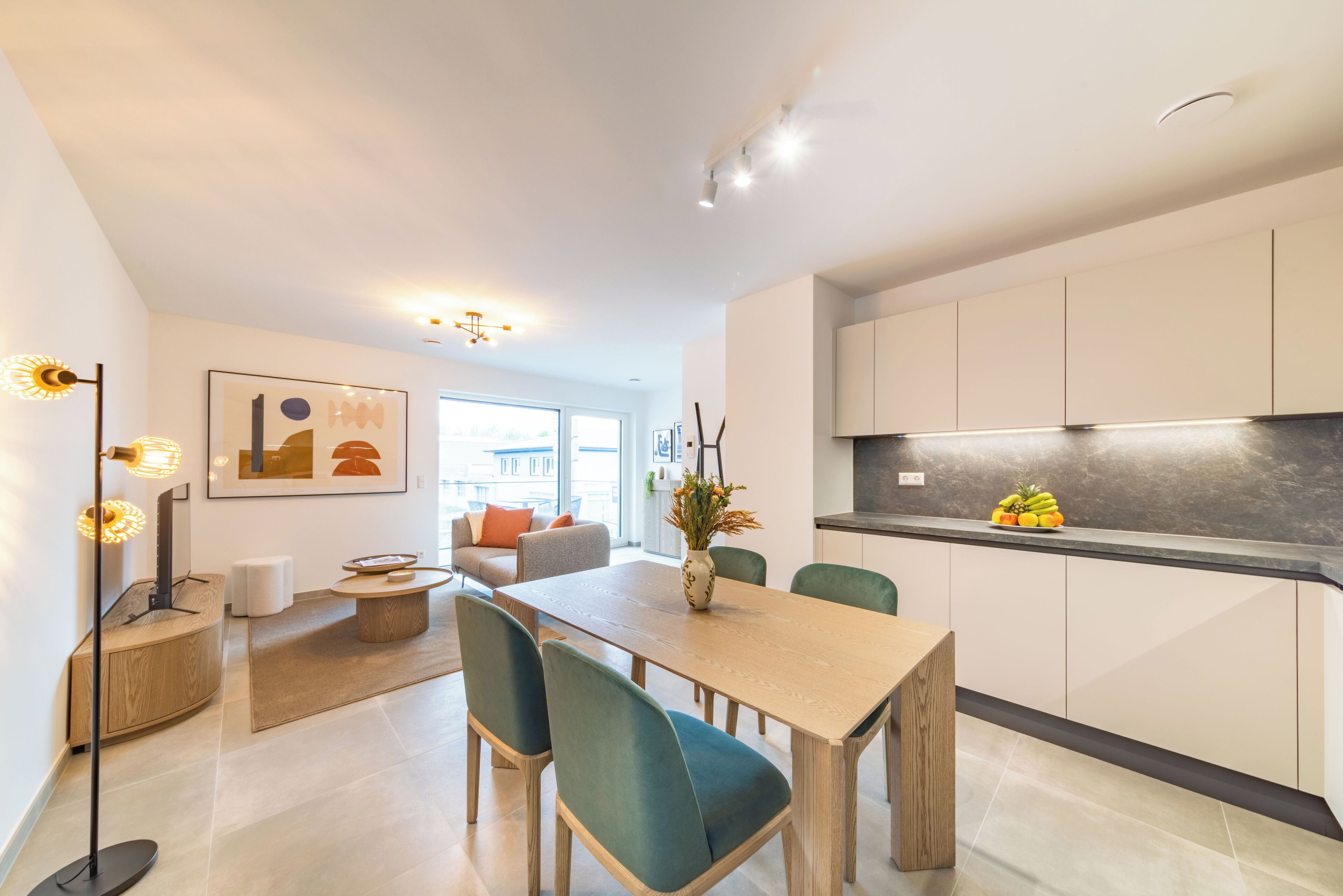 高级公寓, 阳台 | 起居区