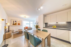 Superior Apartment, Balcony | Living area | Flat-screen TV - Halternative Muscari (Luxembourg City)