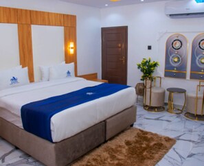 Habitación ejecutiva | Sábanas de algodón egipcio y ropa de cama de alta calidad 