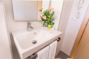 تجهيزات دش، مجففات شعر، مناشف، صابون