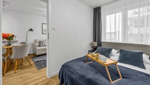 1 soverom, strykejern/-brett, wi-fi og sengetøy