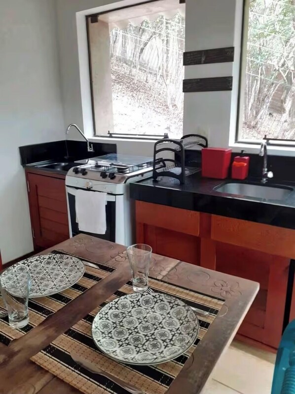 Classic Apartment, Lanai, Garden View | Private kitchen