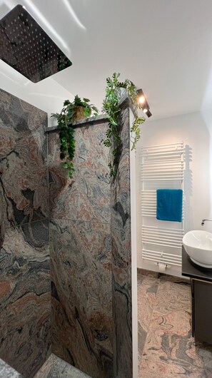 Shower, towels, soap, toilet paper - Vacation home in Hellenthal/Eifel - Panoramic view and Home Cinema (Hellenthal)