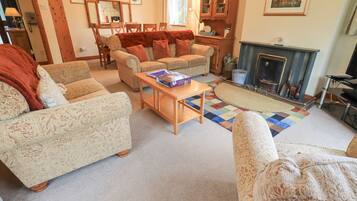 Fireplace, DVD player