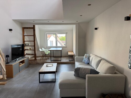 Modernes Loft am Rebberg im historischen Winzerhof mit Pool, Hunde erlaubt!