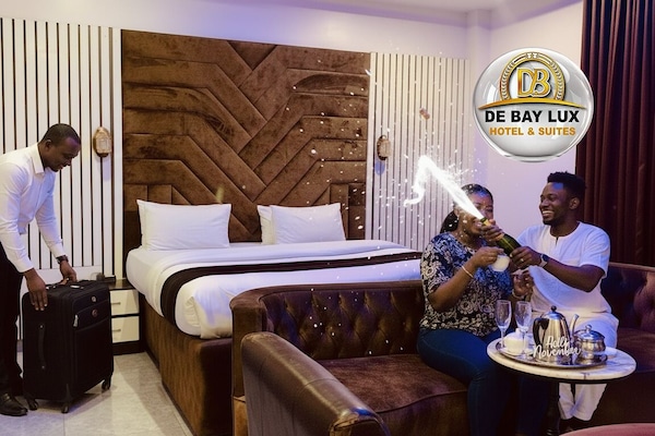 Individually decorated, individually furnished, desk, laptop workspace