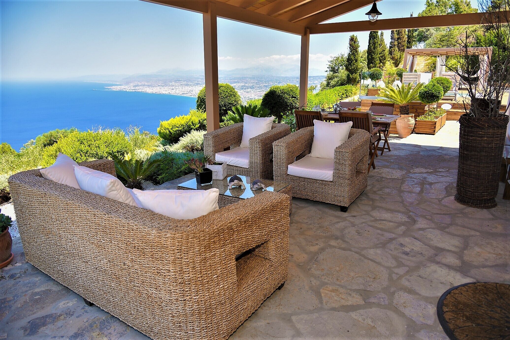 Luxury Villa, Sea View | Veranda