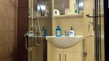 Towels, soap, toilet paper