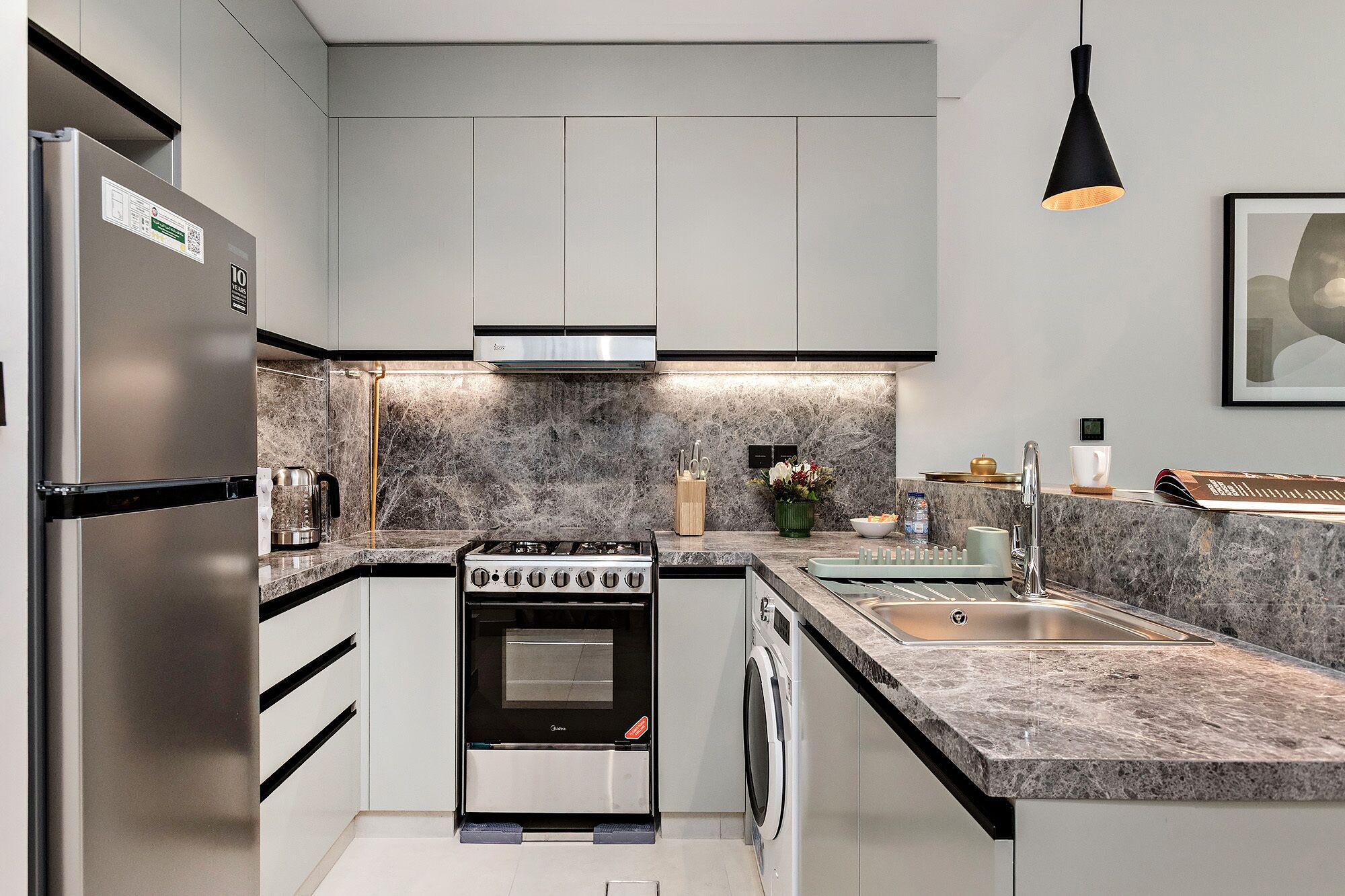 Premium-Apartment, 1 Schlafzimmer, Balkon, Blick auf den Golfplatz | Eigene Küche