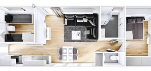 Floor plan - Tiny Home 'Lotte und Frieda' with Private Terrace (Bayern - Riedenburg)