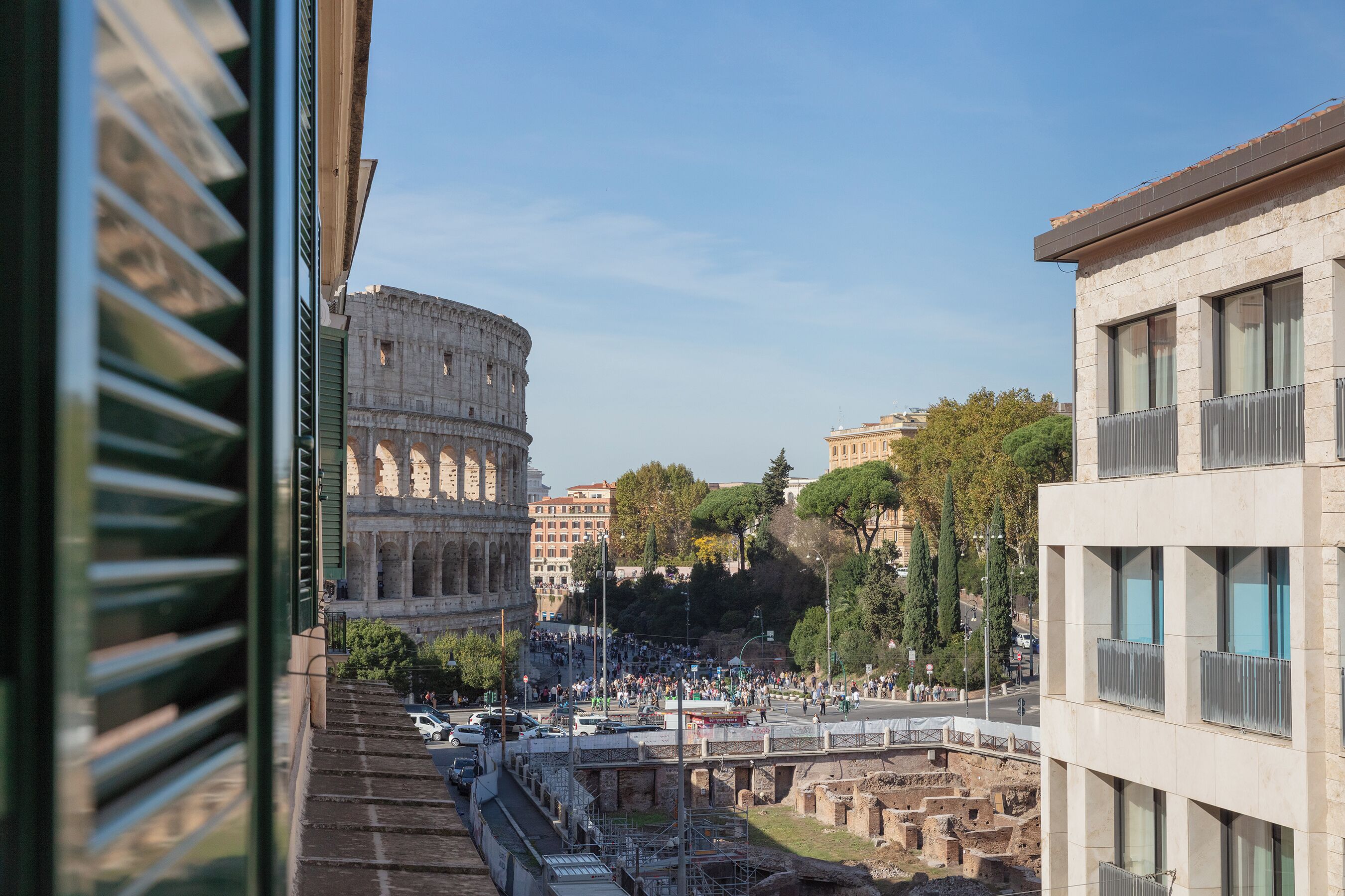 Blick von der Unterkunft