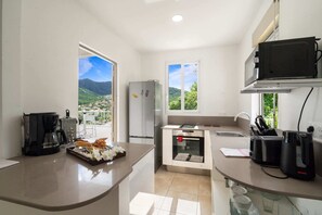 Fridge, microwave, oven, dishwasher - Villa Blanc de blanc (Les Anses-d'Arlet)
