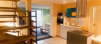Maisonette Apartment, 120 sqm on Two Levels, Quiet Location in Our Guesthouse