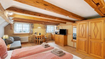 Iron/ironing board, WiFi, bed sheets