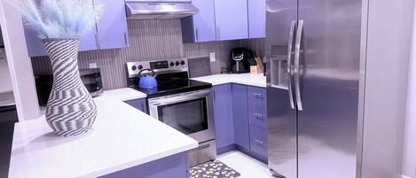 Microwave, oven, stovetop, dishwasher