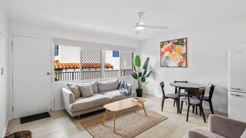 Apartment, Partial Ocean View | Living area