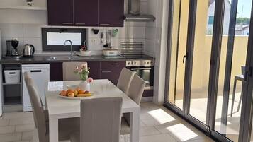 Apartment (Two Bedroom Apartment with Balcony an) | Private kitchen | Fridge