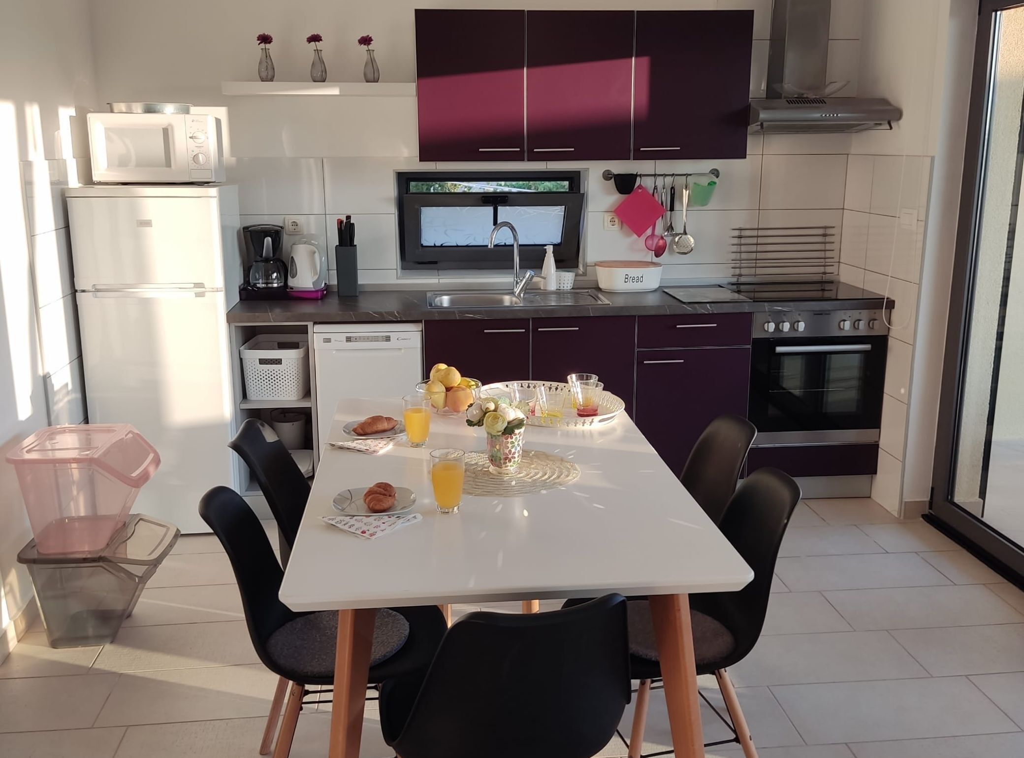 Apartment (Two Bedroom Apartment with Balcony an) | Private kitchen | Fridge