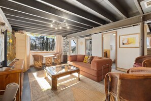 Living area - South Woods-Sauna-private trails-1mi to Lake Sequoyah (Fayetteville)