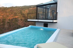 Outdoor pool, a heated pool - Luxury villa with heated pool and exceptional sea and canyon views, (Barlovento)
