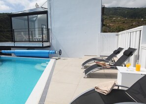 Outdoor pool, a heated pool - Luxury villa with heated pool and exceptional sea and canyon views, (Barlovento)