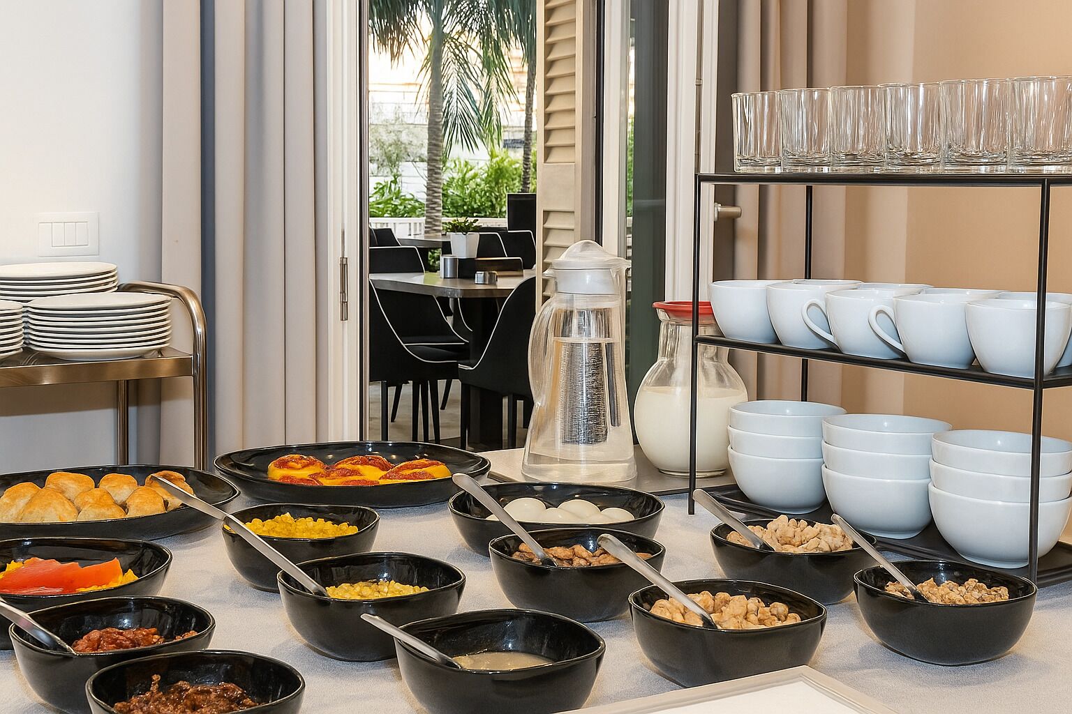 Gratis morgenmadsbuffet hver dag