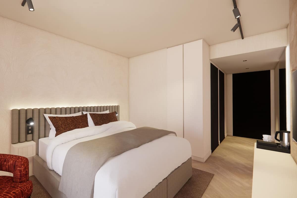 Habitación Deluxe con 2 camas individuales | Escritorio, tabla de planchar con plancha y wifi gratis