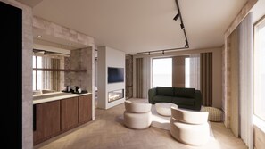 Suite, Golf View | Living area - Spaarnwoude Park Hotel (Velsen-Zuid)