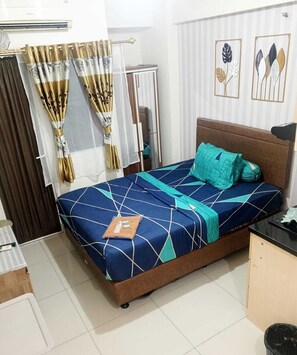 Estudio, 1 cama de matrimonio, balcón | Wifi gratis