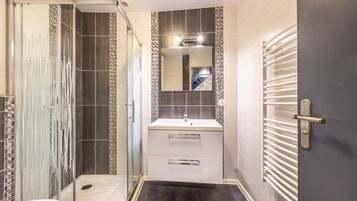 Shower, hair dryer