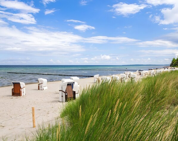 Vlak bij het strand