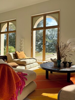 TV, books - Superb Villa - 5 suites - 13 pers - Swimming pool & large garden (Uchaux)