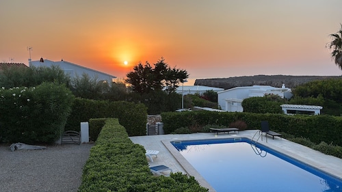 Duplex Laura in Punta Grossa with Sea View, Shared Pool, Private Terrace and Garden