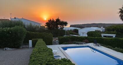 Duplex Laura in Punta Grossa with Sea View, Shared Pool, Private Terrace and Garden