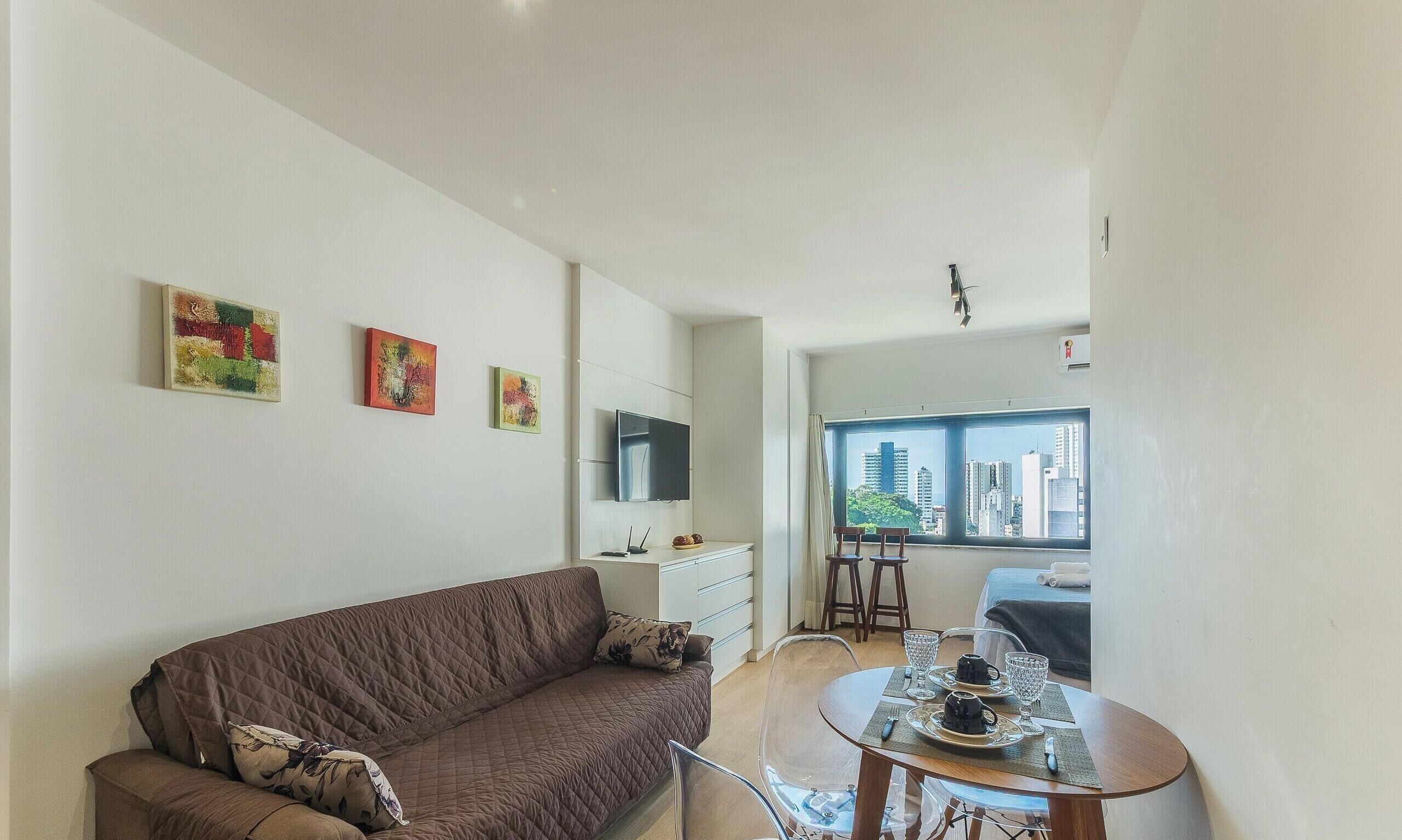 Basic Apartment | Living area | 32-inch Smart TV with digital channels