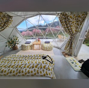 Barraca conforto, 1 cama Queen, para não fumantes, vista para o jardim | Camas extras/dobráveis (sobretaxa)