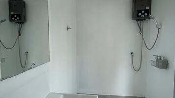 Comfort Tent, 1 Queen Bed, Non Smoking, Garden View | Bathroom | Shower, hair dryer, towels, soap
