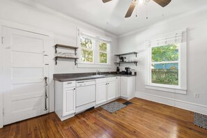 Apartment, 1 King Bed with Sofa bed, Patio, Garden View (The Pearl Unit A) | Private kitchen - The Pearl Unit A, Stay for 4 (St. Augustine)