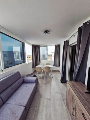 Living area - Vacation Villa 'Deleil' with Sea View, Wi-Fi and Air Conditioning (Playa Blanca)