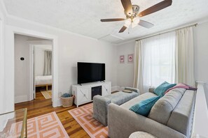 Apartment, Multiple Beds, Patio, Garden View (The Pearl Unit B) | Living area - The Pearl Unit B, Stay for 4 (St. Augustine)