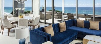 4,198-square-foot oceanfront suite is chic and modern