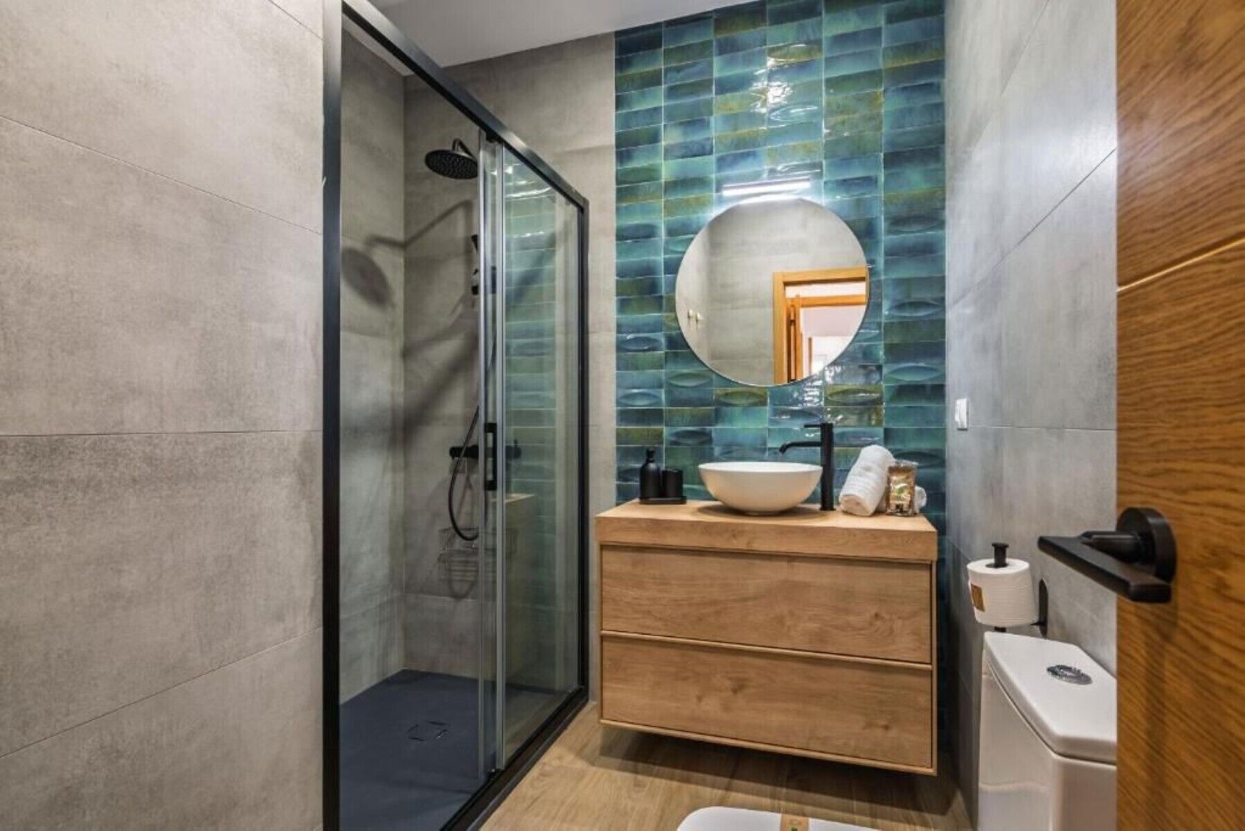 Dusche, Handtücher