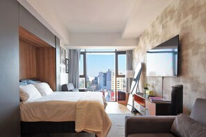 1 bedroom, iron/ironing board, Internet - Luxury loft Roma Norte with pool, gym, AC & cowork (Ciudad de México)