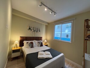 Apartamento | Cortinas blackout, Wi-Fi de cortesia