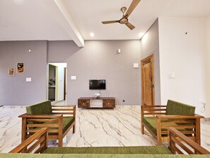 豪華公寓, 2 間臥室, 空調 | 客廳