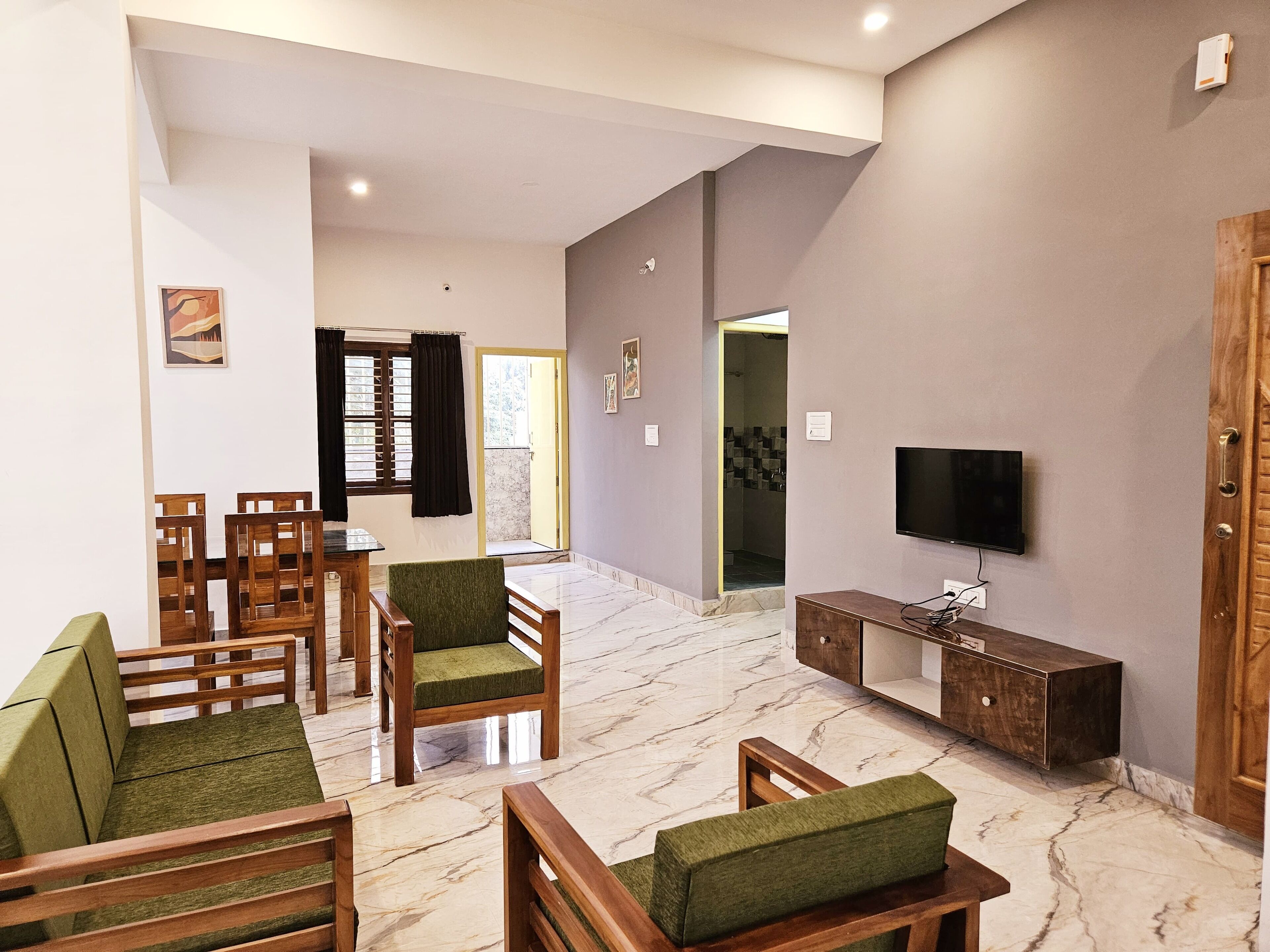 华丽公寓, 2 间卧室, 空调 | 起居区