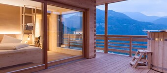 Chalet 'Pennhof Castanea 2' : vue montagne, terrasse privée et Wi-Fi