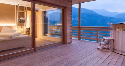 Chalet 'Pennhof Castanea 3' mit Bergblick, privater Terrasse und WLAN